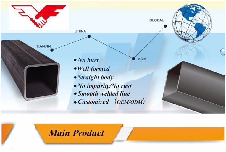 Q235 Steel Specification 50X50 Steel Square Pipes Shs Hollow Section